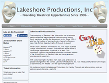 Tablet Screenshot of lakeshoreproductions.org